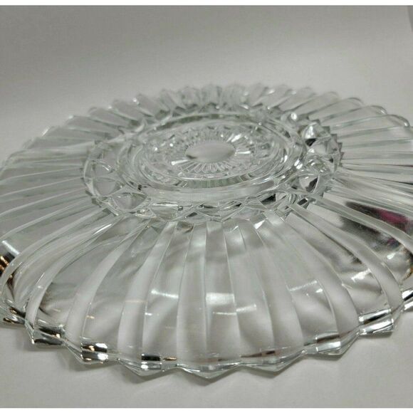 Vintage Indiana Glass 5 Section Serving Tray Plate - Picture 5 of 7